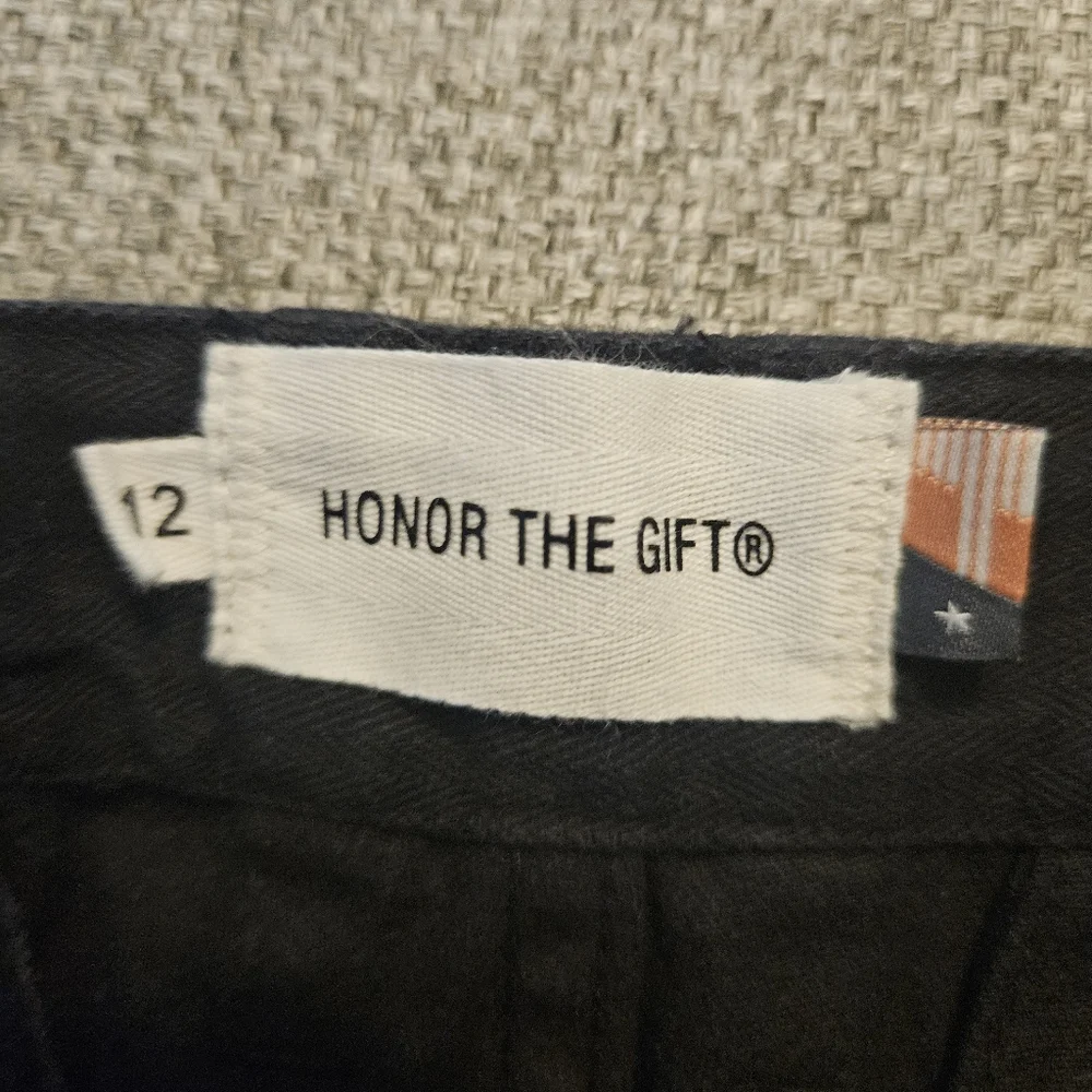 Honor the Gift Kids Pants 12 Black Unisex Relaxed Fit Streetwear EUC - Picture 3 of 10
